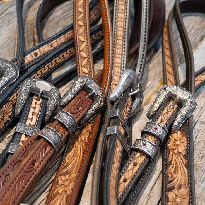 Randall Top Shelf Leather Split Ear w/Sunset Trails Buckle