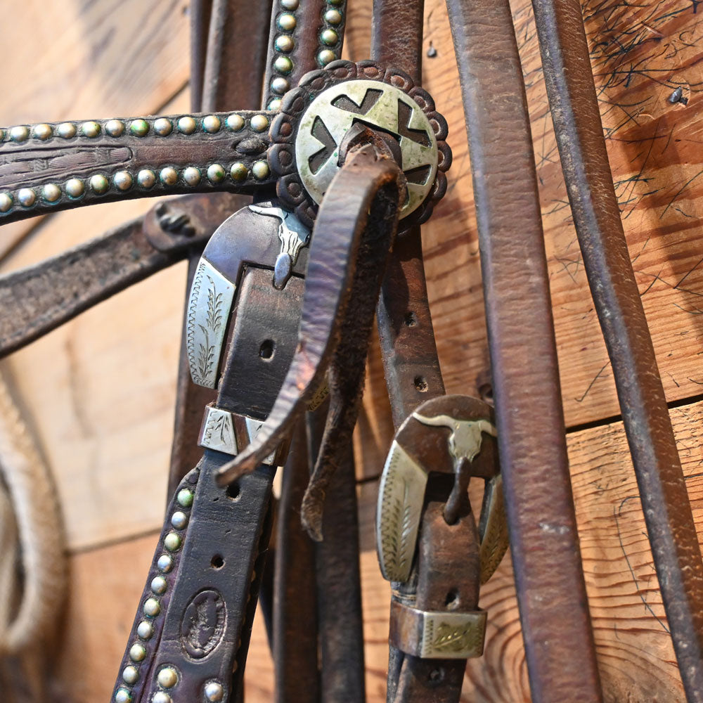 Bridle Rig - Tom Balding Silver Mounted D-Ring Snaffle with Campbell Hardware Bit RIG923