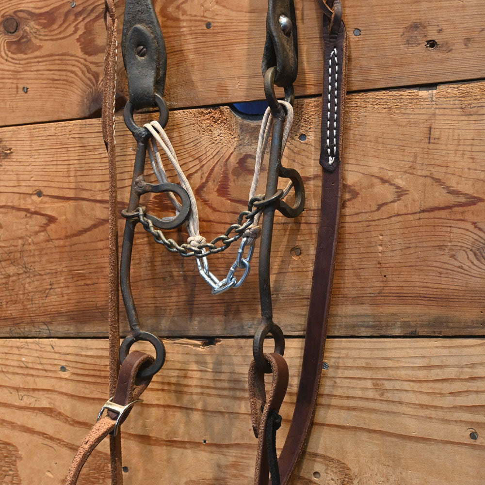 Bridle Rig - Long Shank Chain Gag SBR634 Sale Barn MISC