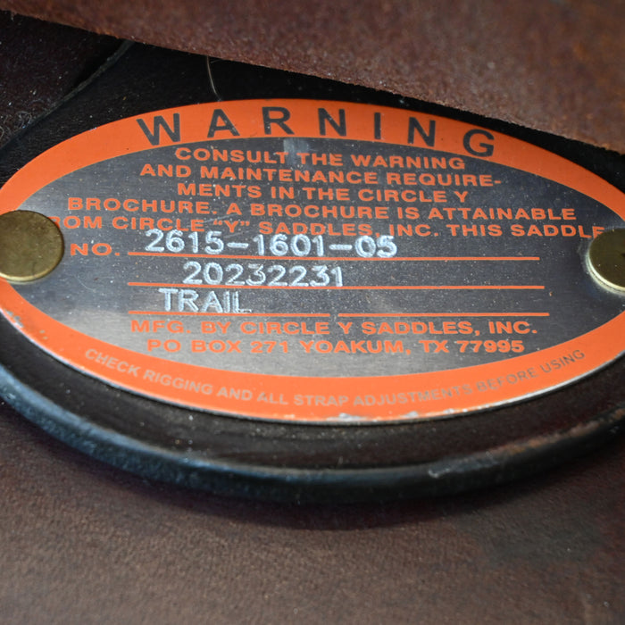 16" USED CIRCLE Y TRAIL SADDLE