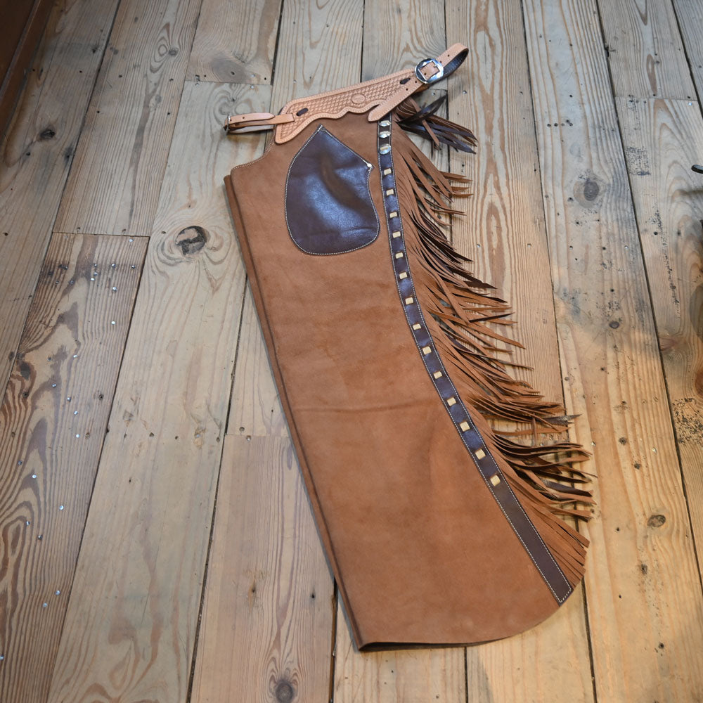 Teskey's Versatility Rough-Out Large Shotguns Chaps - CHAP1154 Tack - Chaps & Chinks Teskey's