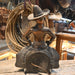 1960s Copper Bow-Legged Sheriff Clock Collectibles Teskey's