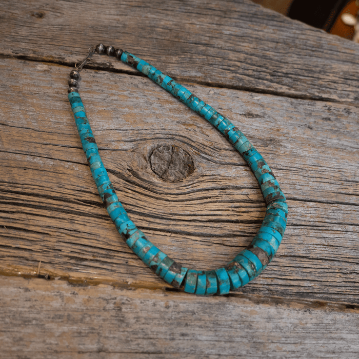 Vintage 17" Turquoise Necklace