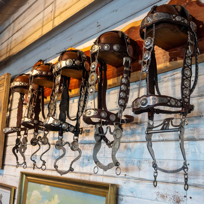 Vintage Collection of Five Edward Bohlin Bridle Rigs