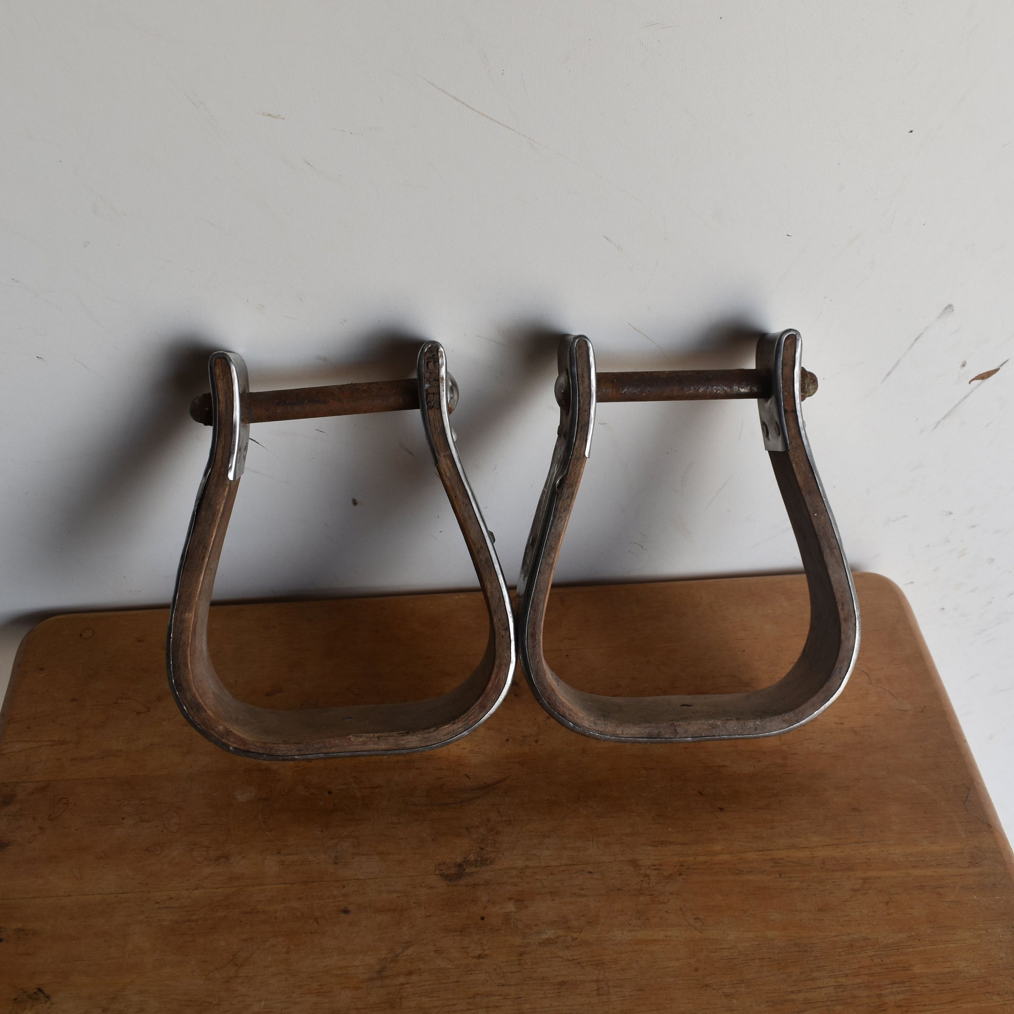Used Nettles Wooden Monel Stirrups Sale Barn Teskey's