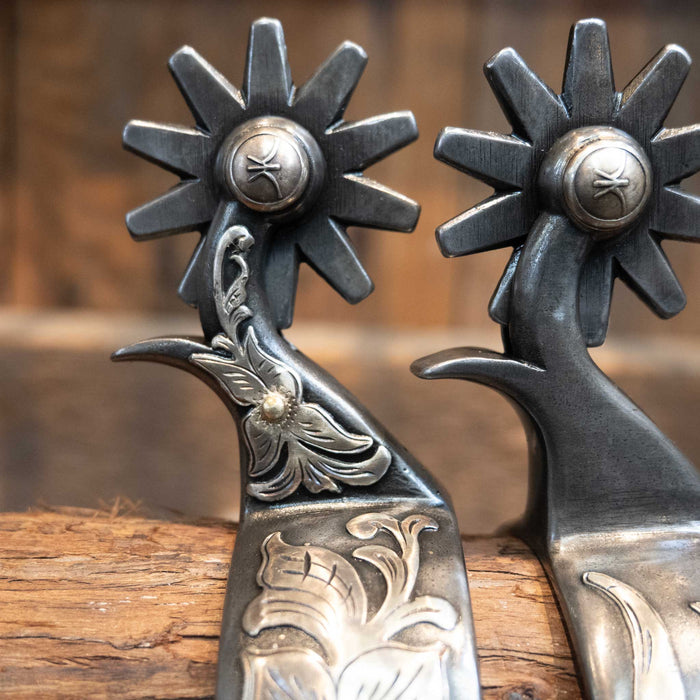 Kerry Kelley Silver Mounted 10pt Spurs