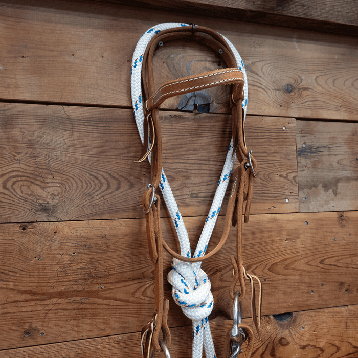 CHS Mitch Draw Dog D-Ring Twisted Snaffle Bridle Rig