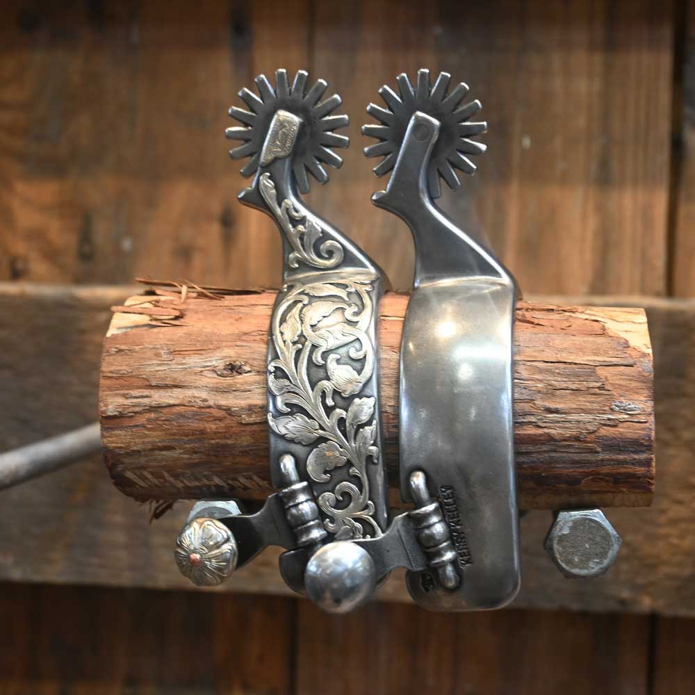 Kerry Kelley Silver Mounted Spurs - SPUR872 Tack - Spurs Kerry Kelley