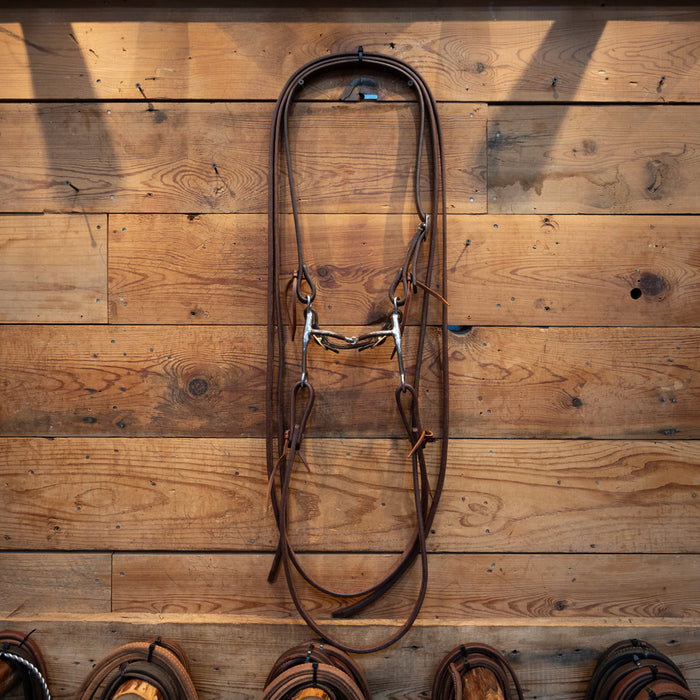 TOKLAT Shanked Smooth Snaffle w/ All NEW Leather Rig Sale Barn MISC