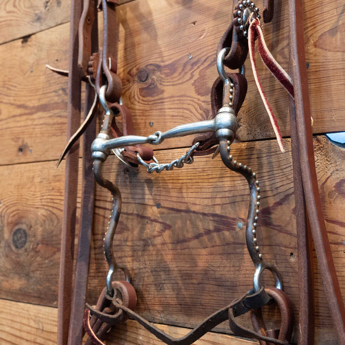 Shanked Snaffle on all NEW Leather Bridle Rig Tack - Rigs MISC