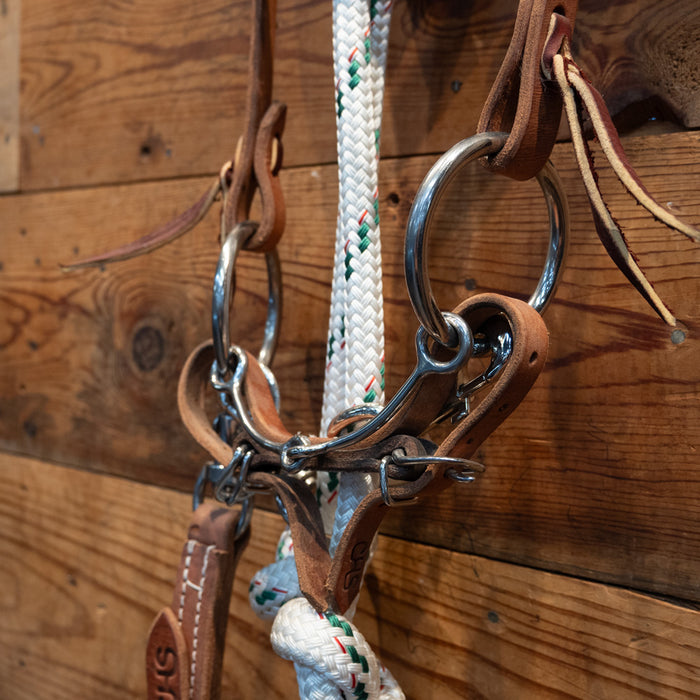 CHS Mitch O-Ring Snaffle Draw Rig Tack - Training Cow Horse Supply