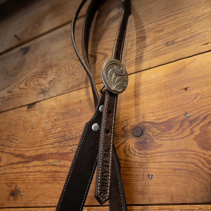 Used TM Leather Split Ear Headstall