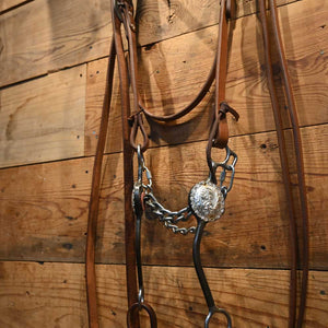 Bridle Rig - Long Shanked Concho Chain Bit  - RIG469 Tack - Rigs MISC   
