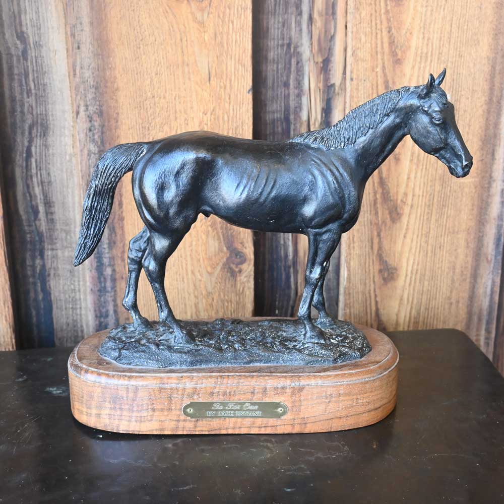 "Go for One" Sculptured Bronze Horse Created by Jack Bryant _CA563 Collectibles Teskeys   