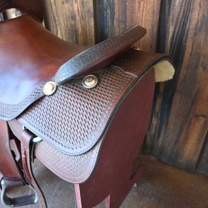 17" USED ROO HIDE CUTTING SADDLE Saddles - Used ROO HIDE
