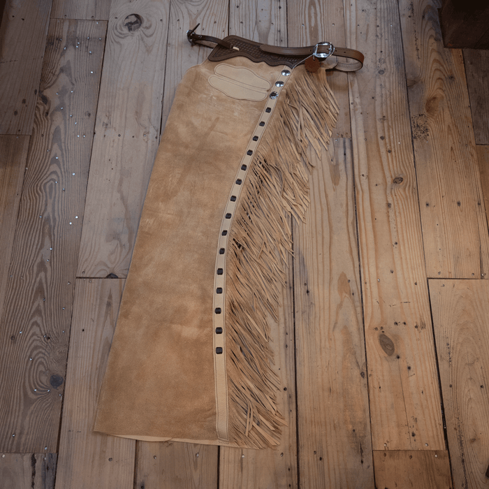 Teskey's Large Roughout Buckskin Versatility Chaps 1870