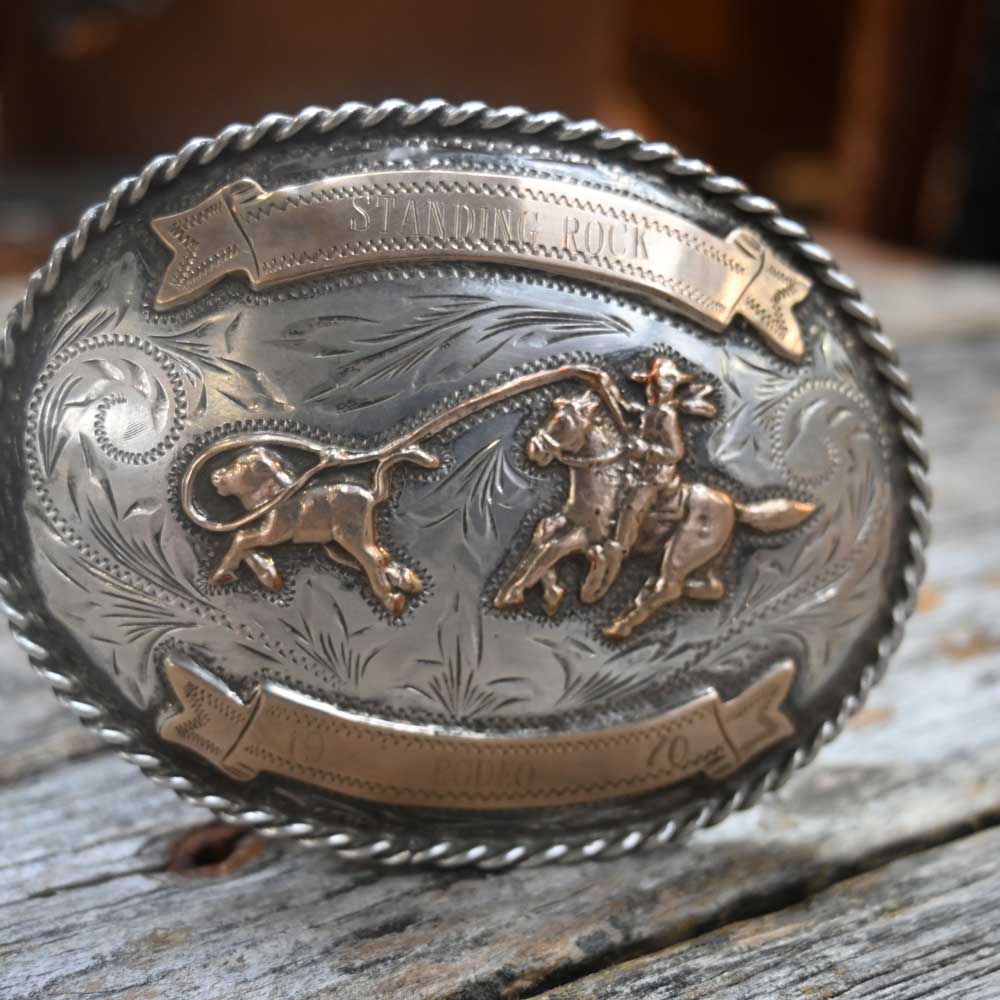 Vintage Western Handmade Sterling Silver Buckle _CA919 Collectibles Misc   