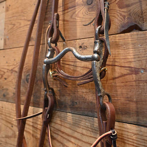 Bridle Rig - Kerry Kelley Silver Mounted - Solid Port Bit RIG773 Tack - Rigs Kerry Kelley   