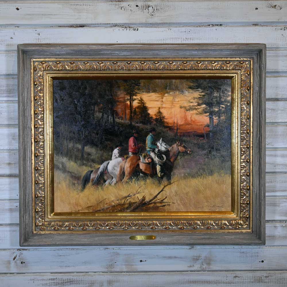 Western Art - Howard Rogers "Montana Cowboys" _CA681 Collectibles Howard Rogers