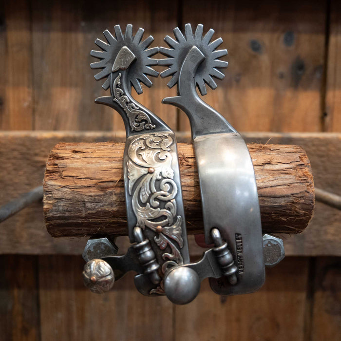 Kerry Kelley Silver Mounted 16pt Spurs