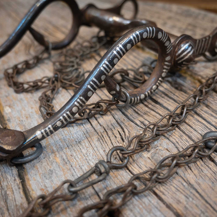 Vintage Spanish Style Silver Inlayed Bit