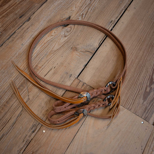 Joe Hipp 8' Roping Reins w/ Teskey's Hardware Tack - Reins Joe Hipp