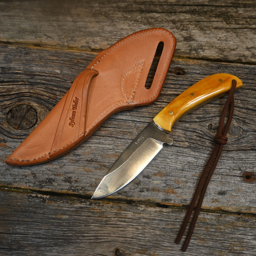 Sylvan Yoder Handmade Knife with Leather Sheath SY001 Knives Sylvan Yoder   