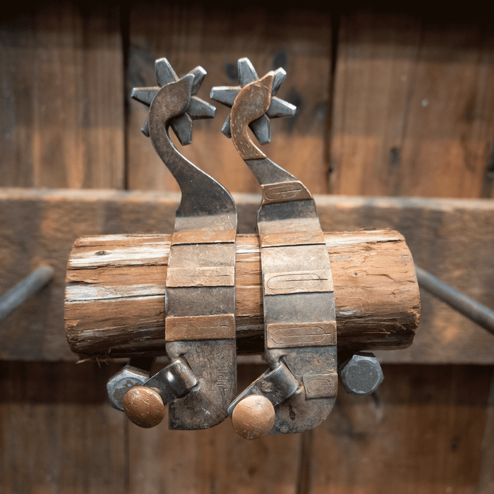 Stamped "JP" 6pt. Spurs