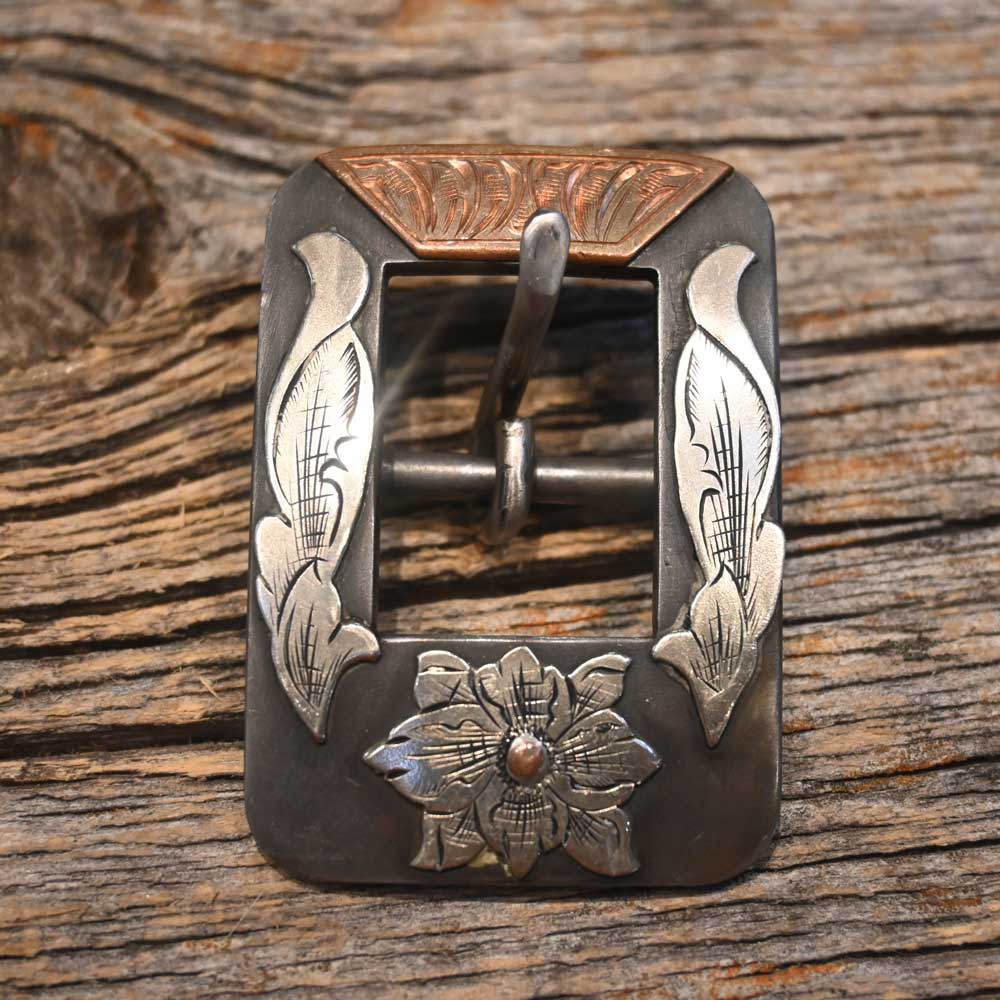 Silver Mounted 3/4" Headstall Buckle by DON TOOLEY_CA1145 Tack - Conchos & Hardware Don Tooley