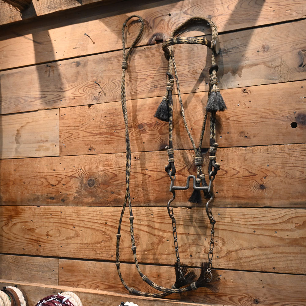 Vintage 1915's Deer Lodge Prison made Horse Hair Bridle Rig - Bit _CA1212 Collectibles Deer Lodge