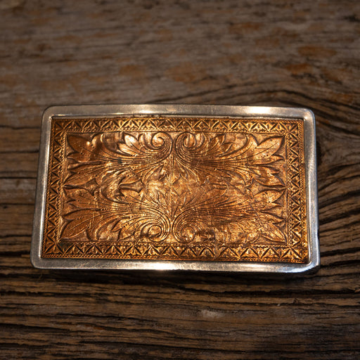 Handmade Nickel Plated Copper Engraved Buckle ACCESSORIES - Additional Accessories - Buckles Teskey's