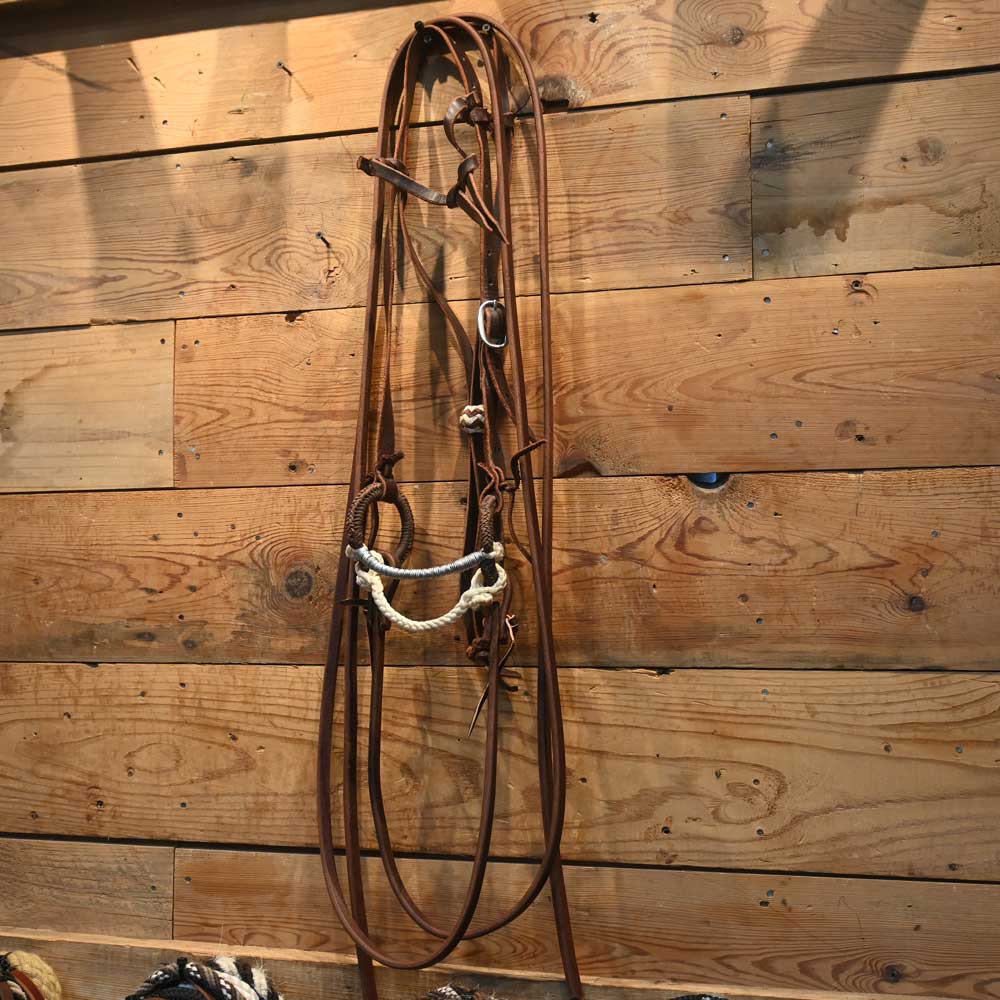 Bridle Rig - Wire Wrapped Snaffle Bit  RIG301 Tack - Rigs Don Hansen   