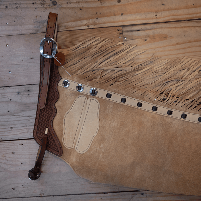 Teskey's Large Roughout Buckskin Versatility Chaps 1870