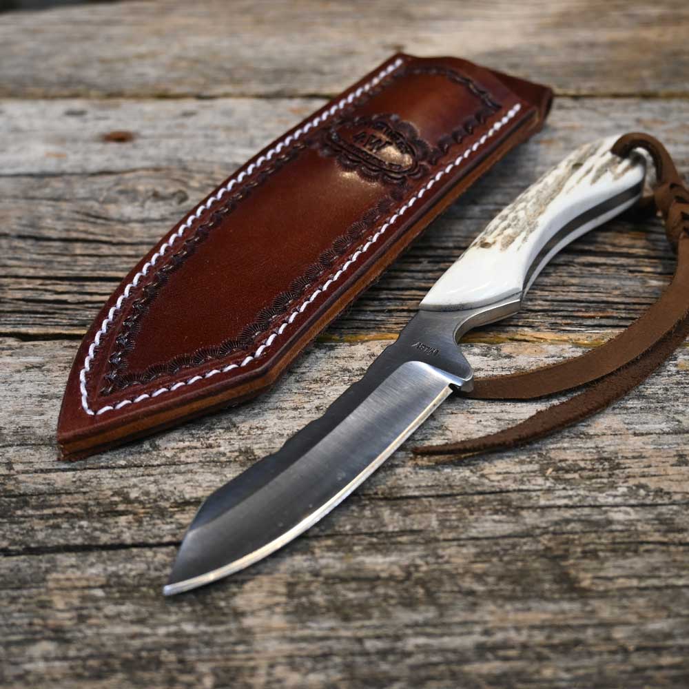 Justin Wiley Handmade Camp Knife with Leather Sheath WK029 Knives Justin Wiley   