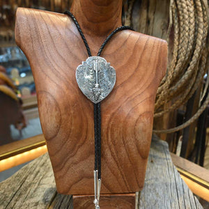 Comstock Heritage - Sterling Silver Spade with Arrow Bolo Tie 028 ACCESSORIES - Additional Accessories - Buckles Comstock Heritage   