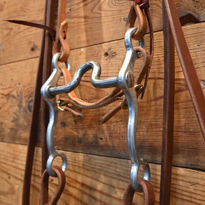 Bridle Rig  - Cow Horse Supply Port on Aluminum Shanks  Bit  RIG835