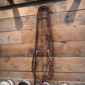 Bridle Rig - Silver Accented Smooth Shanked Snaffle Rig SBR609 Sale Barn MISC