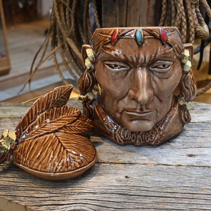 1954 McCoy Pontiac Indian Cookie Jar — Teskeys