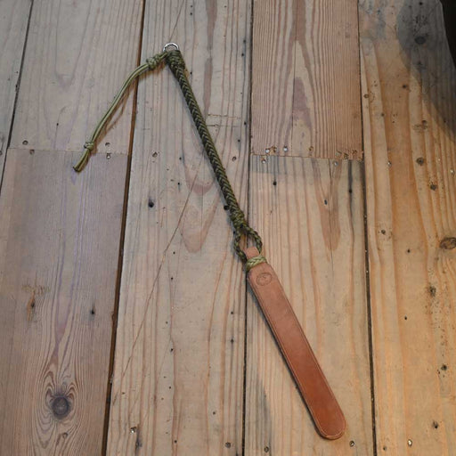 Dusty Burson Handmade 25" Green/Burgundy Hand Quirt Tack - Whips, Crops & Quirts Dusty Burson