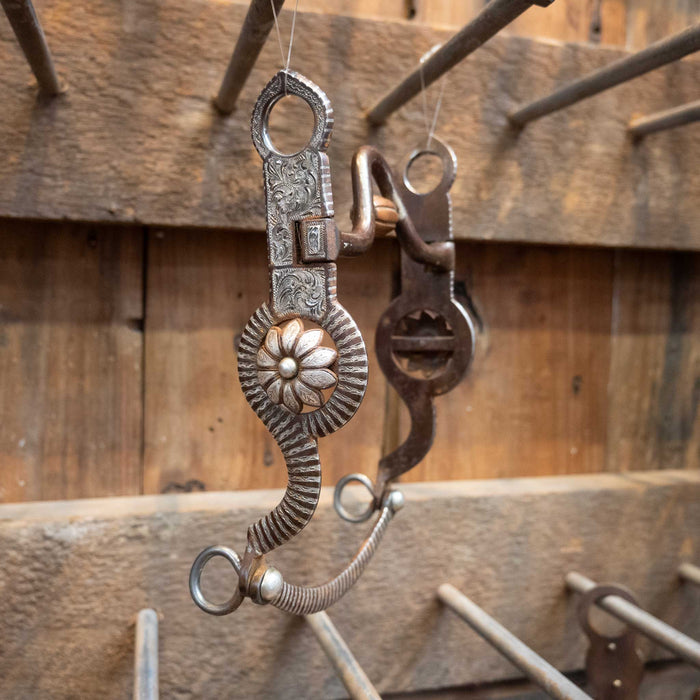 Beautiful FRANCO Mounted & Inlayed Silver Bit
