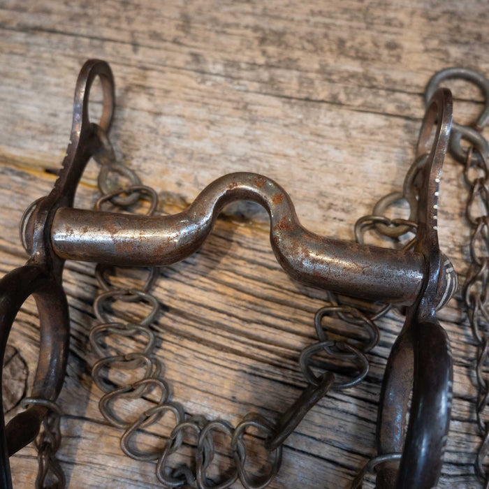 Vintage Spanish Style Silver Inlayed Bit