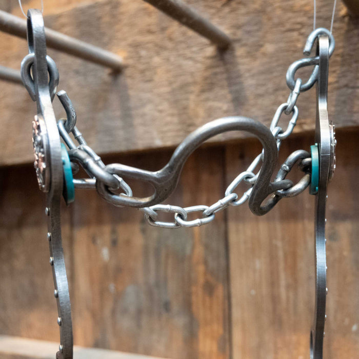 Petska Ported Chain Copper flowers Conchos Bit