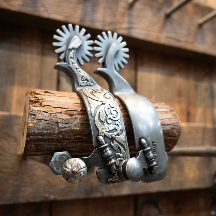 Kerry Kelley Silver Mounted 16pt Spurs