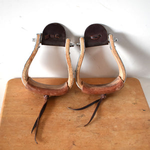 Used Monel Covered Wooden Stirrups Sale Barn Teskeys