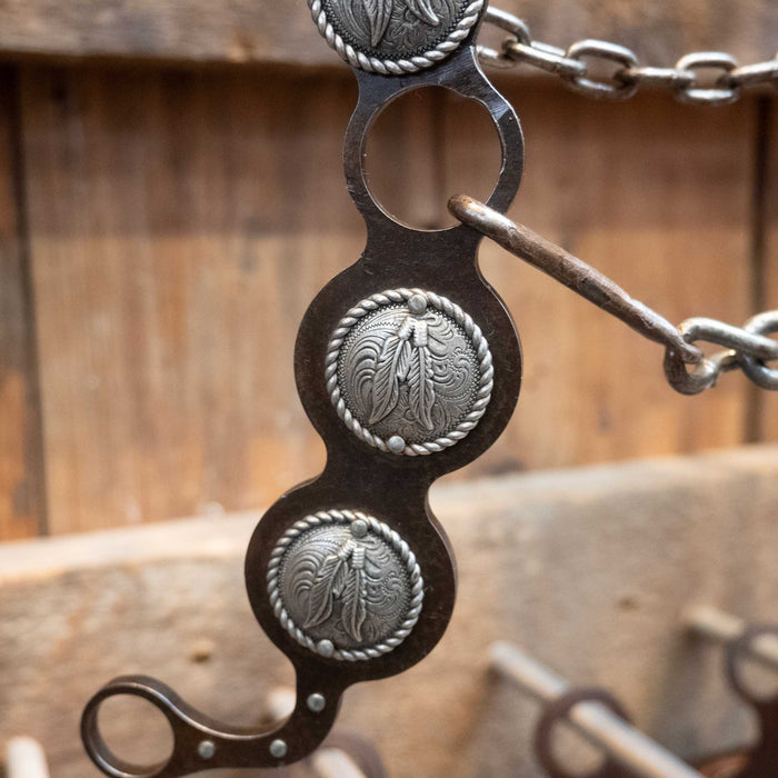 Used Petska Chain Center with feather Conchos