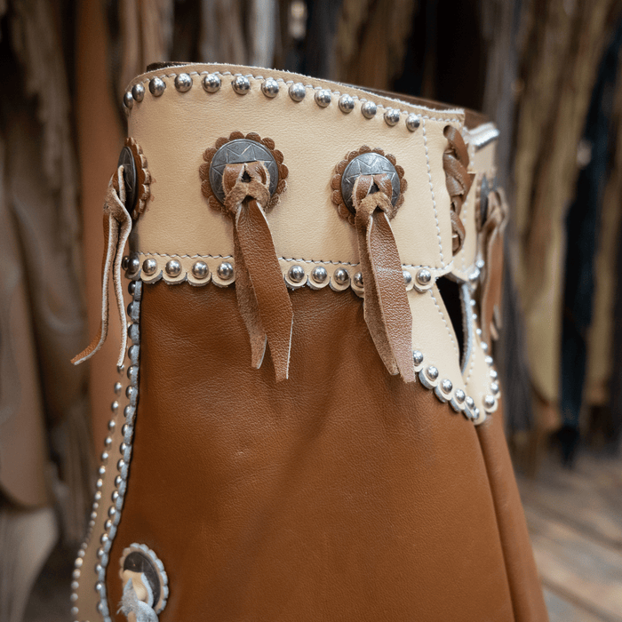 Vintage YLE Mini Decorative Chaps with Stand