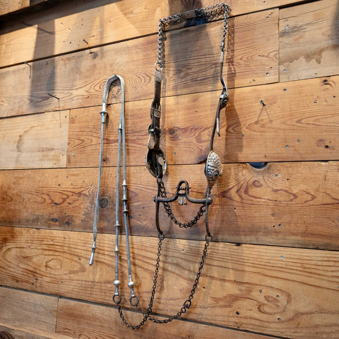 Vintage Owl Silver Bridle Rig w/Matching Reins