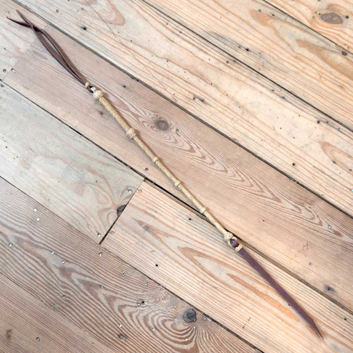 Bill Elliott Handmade 30" Quirt w/Popper Tack - Whips, Crops & Quirts Bill Elliott