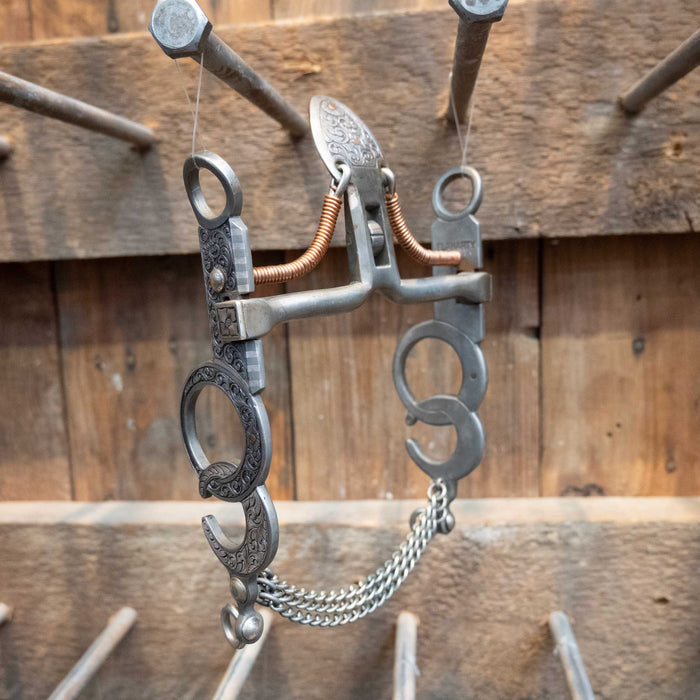 Troy Flaharty Silver Engraved Spade Bit