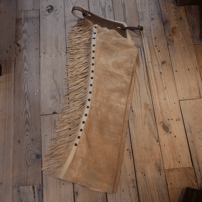 Teskey's Large Roughout Buckskin Versatility Chaps 1870